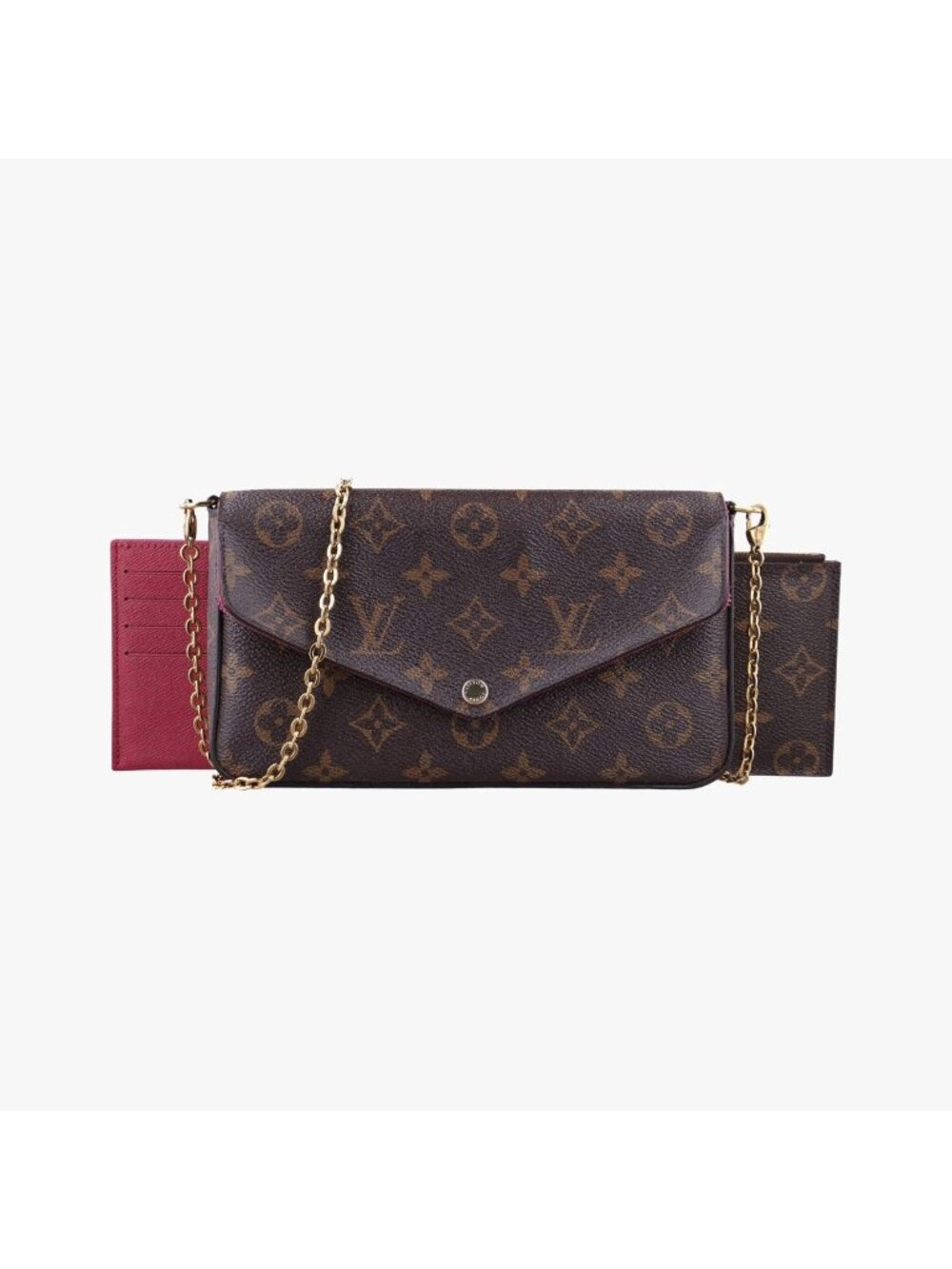 Louis Vuitton Pochette Felicie Monogram Brown Canvas